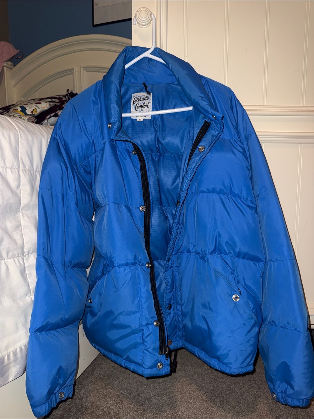Women's Blue Puffer Jacket